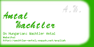 antal wachtler business card